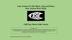 Cover of Lake School Slow Session Booklet Green2